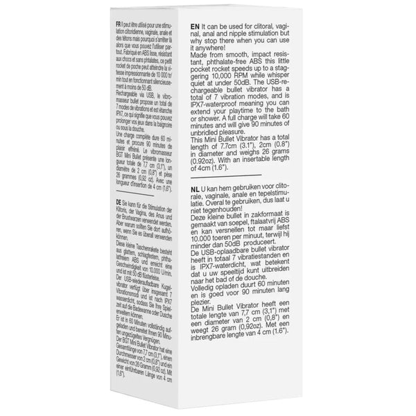 BGT Rechargeable Bullet - Pink