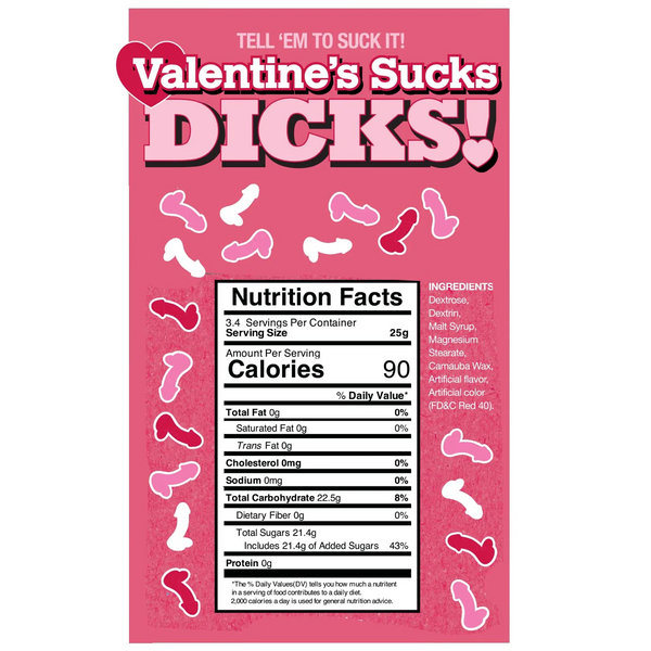 Valentine's Sucks Dicks Candy - 100 Packs