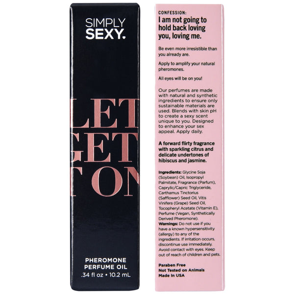 SIMPLY SEXY Confessions Collection Let’s Get It On Pheromone Perfume Oil Roll On - 10.2ml