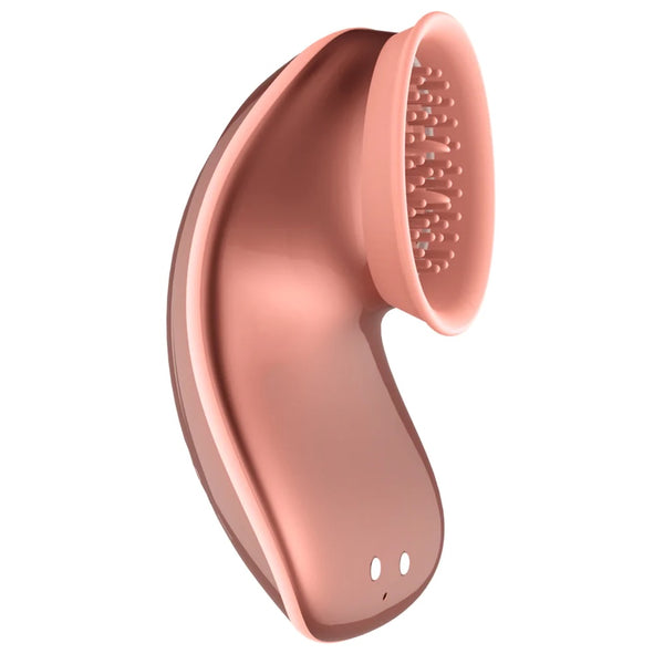 Twitch Innovation Hands-Free Suction & Vibration Clitoral Stimulator - Rose Gold