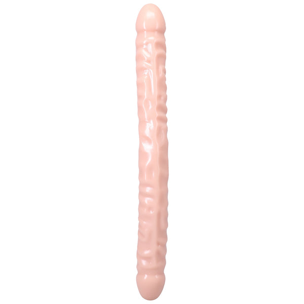 The Classic Double Header Veined Dong - 18" Cream