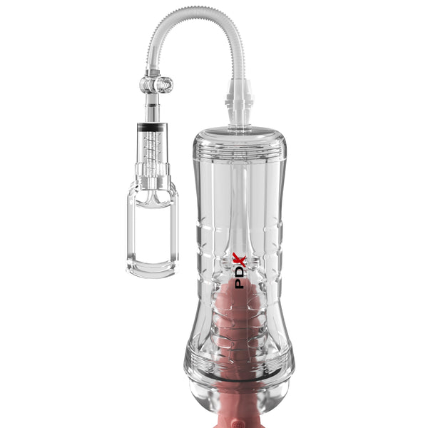 PDX Elite ViewTube Vac XXL Pump See-Thru EZ-Grip Pump Stroker - Clear