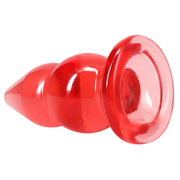 Crystal Jellies 6" Double Pop Plug - Pink