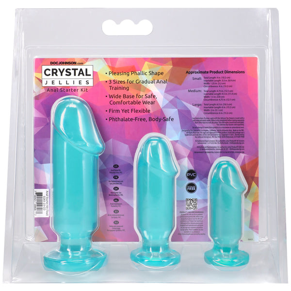 Crystal Jellies Anal Starter Kit - Teal