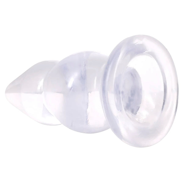 Crystal Jellies 6" Double Pop Plug - Clear