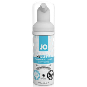 System JO Refresh Foaming Toy Cleaner 50ml - Extreme Toyz Singapore - https://extremetoyz.com.sg - Sex Toys and Lingerie Online Store - Bondage Gear / Vibrators / Electrosex Toys / Wireless Remote Control Vibes / Sexy Lingerie and Role Play / BDSM / Dungeon Furnitures / Dildos and Strap Ons  / Anal and Prostate Massagers / Anal Douche and Cleaning Aide / Delay Sprays and Gels / Lubricants and more...