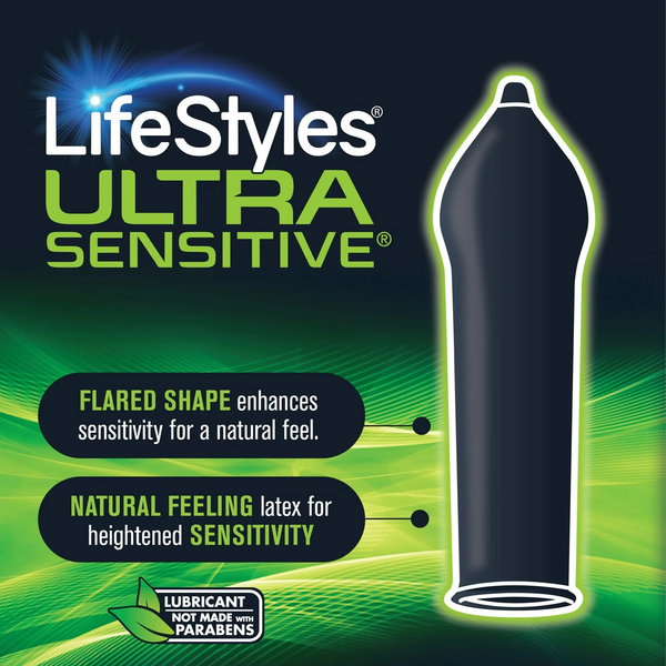 Ultra Sensitive Lubricated Condoms - 3 Pack