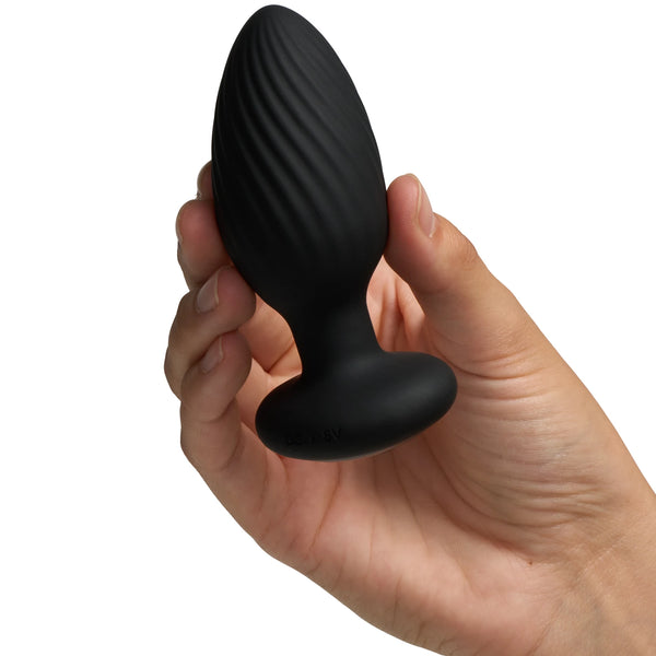 Tornado Remote Control Rechargeable Rotating & Vibrating Butt Plug - Medium