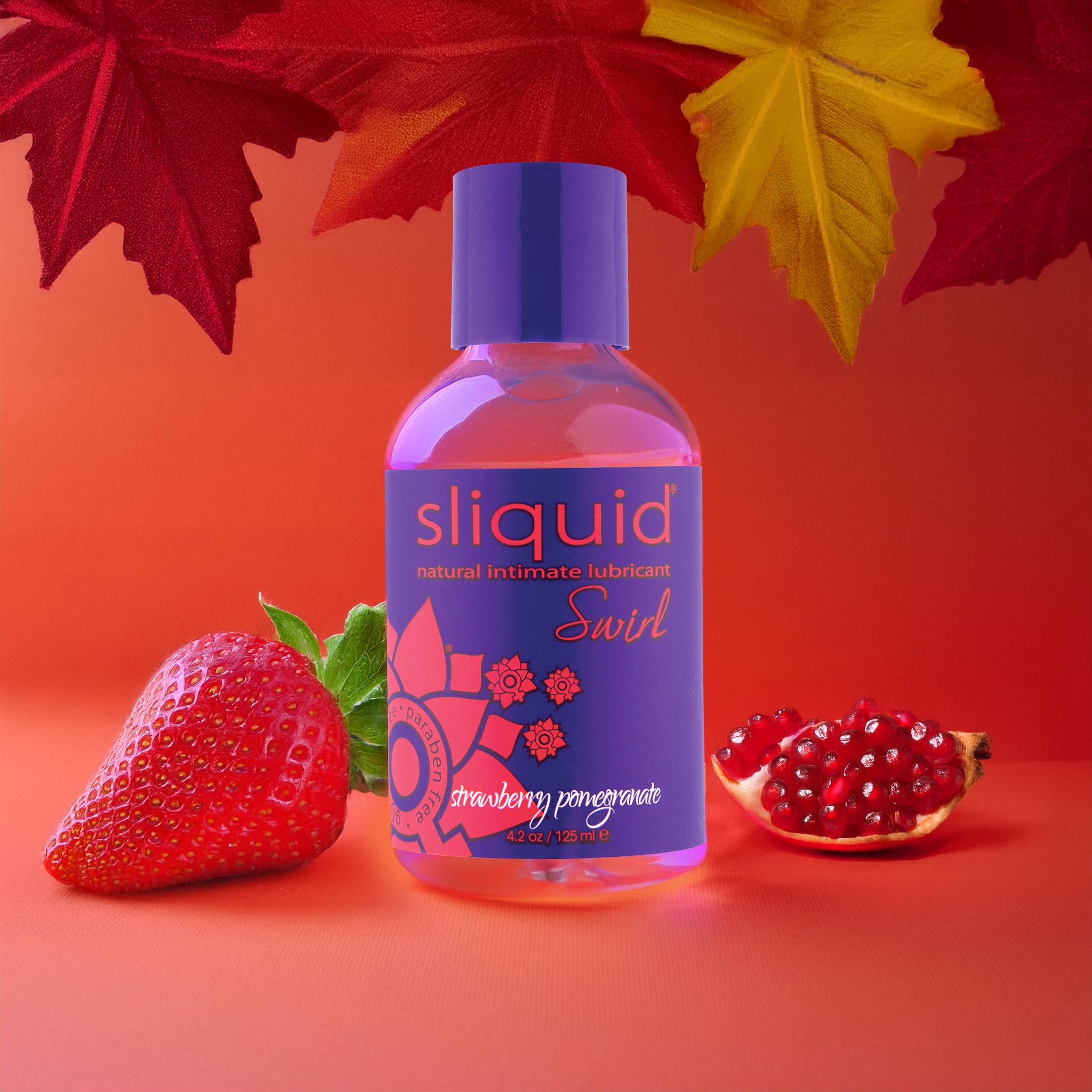 Naturals Swirl Strawberry Pomegranate Water-Based Lubricant  - 4.2 oz.