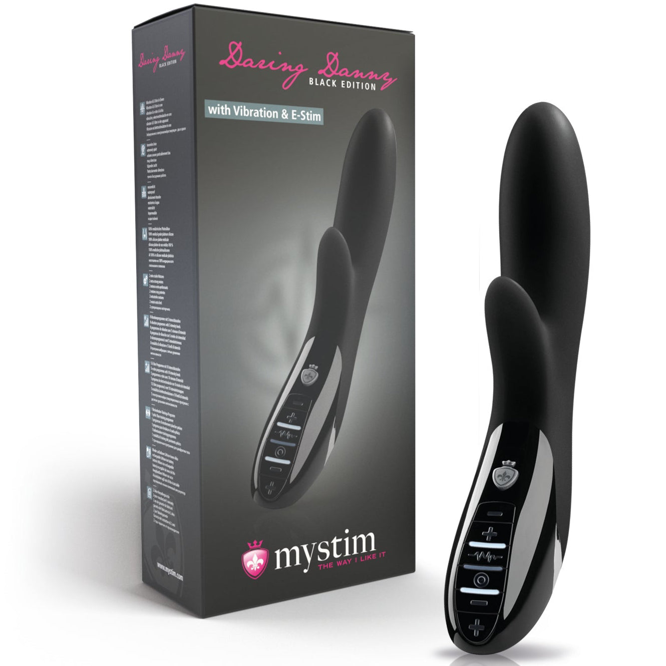 Daring Danny Black Edition E-Stim Vibrator