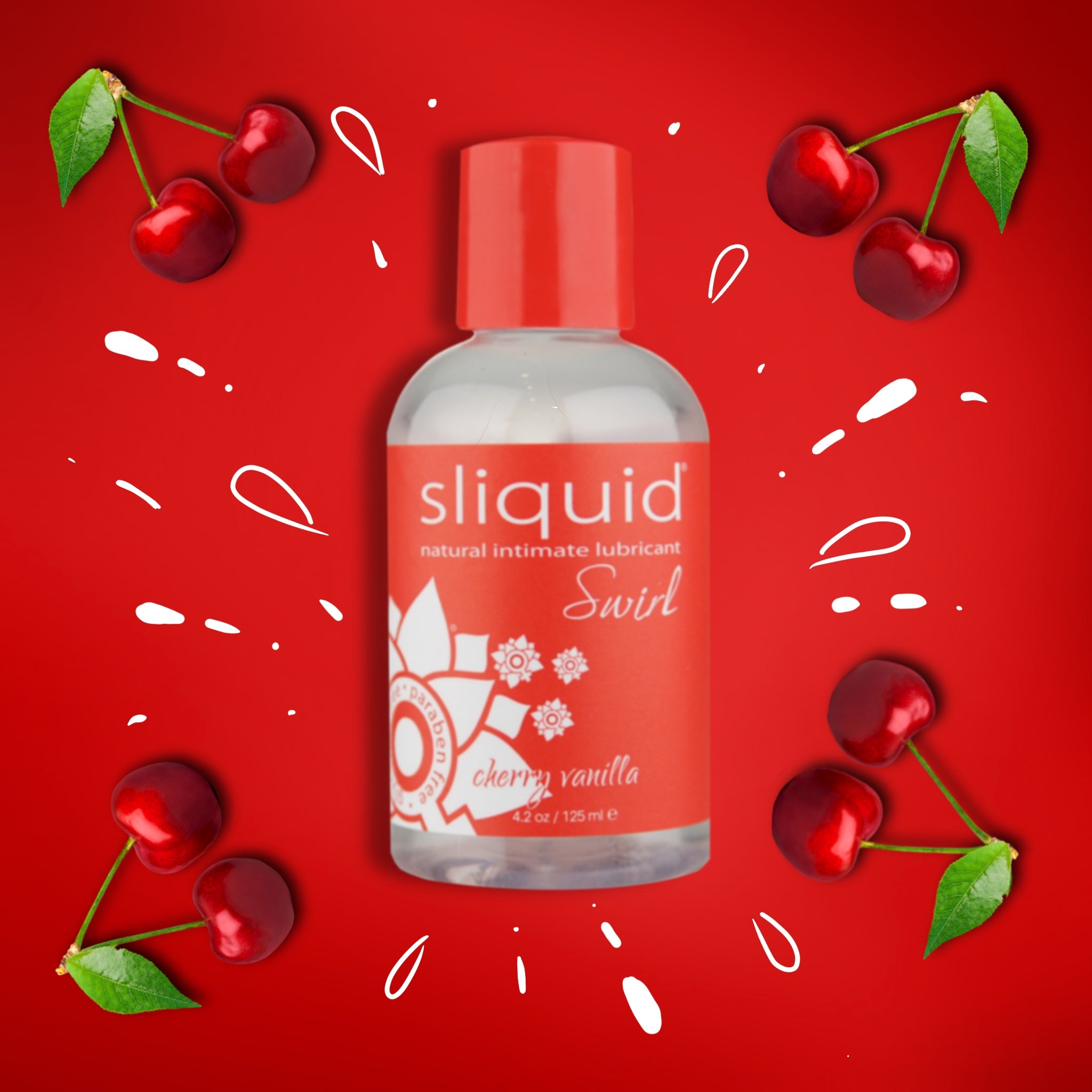 Naturals Swirl Cherry Vanilla Water-Based Lubricant  - 4.2 oz.