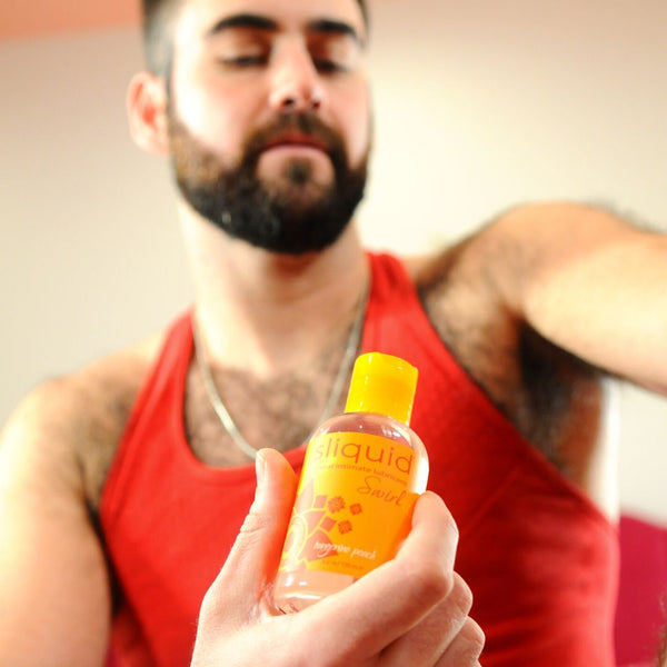 Naturals Swirl Tangerine Peach Water-Based Lubricant  - 4.2 oz.