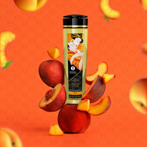 Erotic Massage Oil Stimulation - Peach 240ml