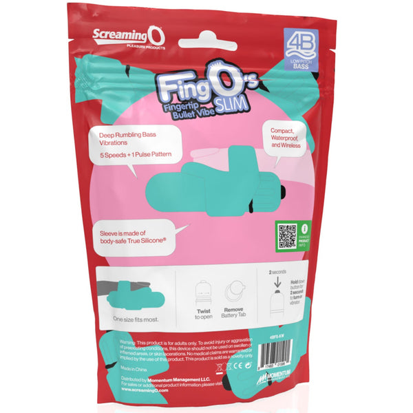 4B FingO Slim Finger Bullet Vibe - Kiwi