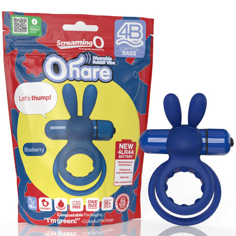 4B OHare Wearable Rabbit Vibe - Blueberry