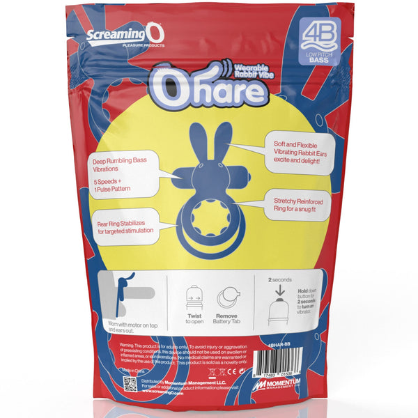 4B OHare Wearable Rabbit Vibe - Blueberry