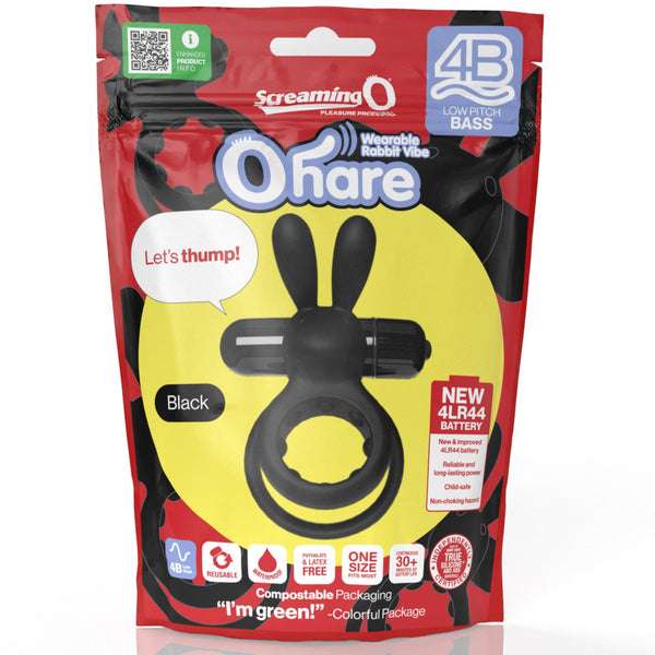 4B OHare Wearable Rabbit Vibe - Black