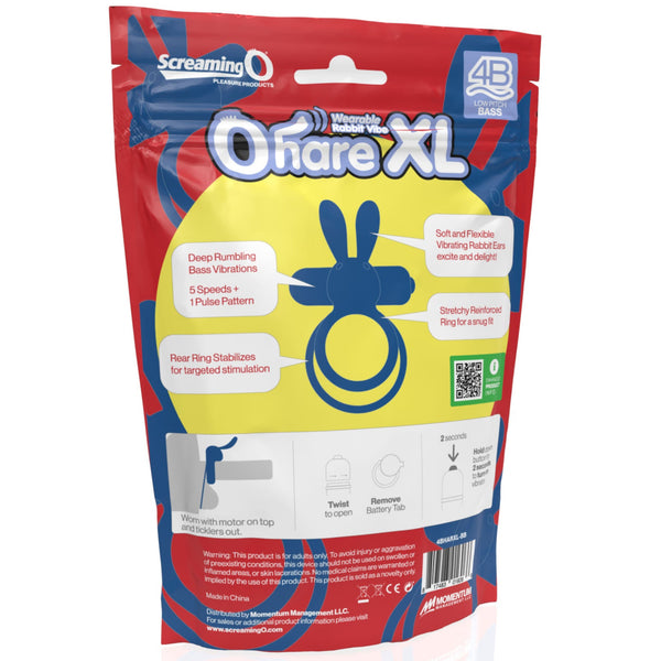 4B OHare XL Wearable Rabbit Vibe - Blueberry
