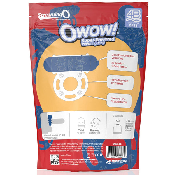 4B OWow Super Powered Vibrating Ring - Blueberry
