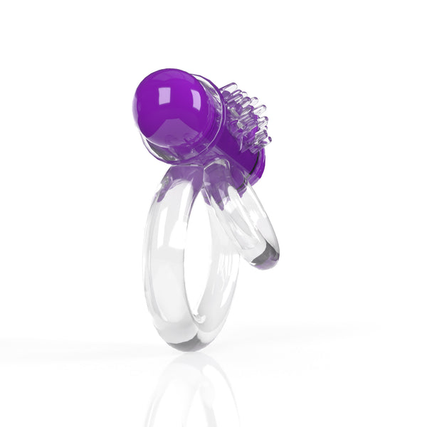 4T DoubleO 6 Super Powered Vibrating Double Ring - Grape