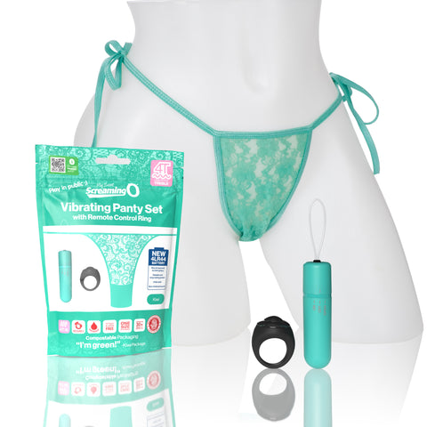 4T My Secret Tickle & Tease Remote Control Panty Vibe - Kiwi