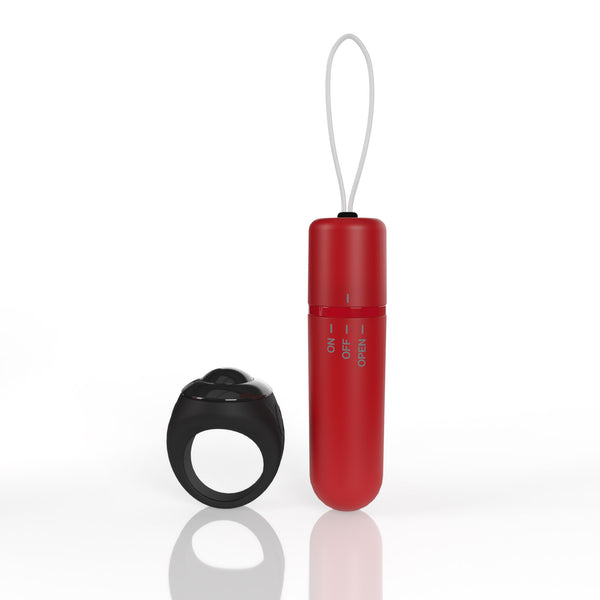 4T My Secret Tickle & Tease Remote Control Panty Vibe - Red