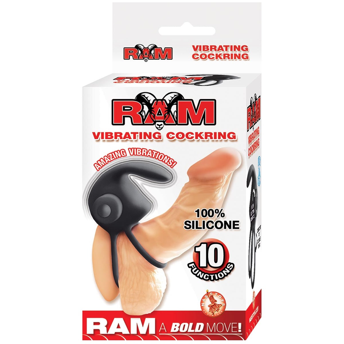 Ram Vibrating Silicone Cockring