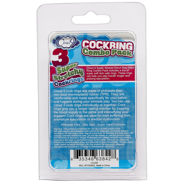 Cockring Combo Set - Clear