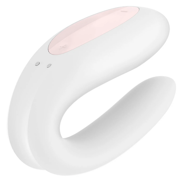 Double Joy Connect App Partner Vibrator - White