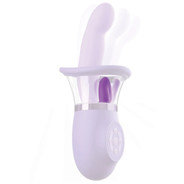 Fantasy For Her Rechargeable Ultimate Pleasure Pro Plus Sucking & Licking Come-Hither G-Spot Vibrator