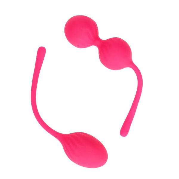 Loveline 2 Piece Thumping Kegel Ball Set - Wild Strawberry