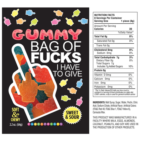 Bag of Fucks I Have to Give, Sour Gummy