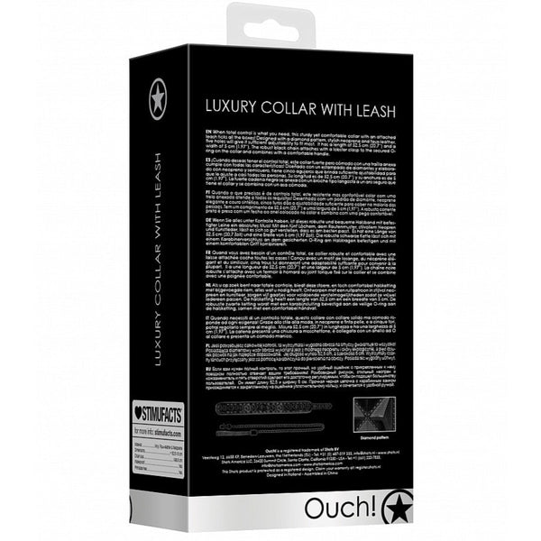 Ouch! Luxury Collar with Leash