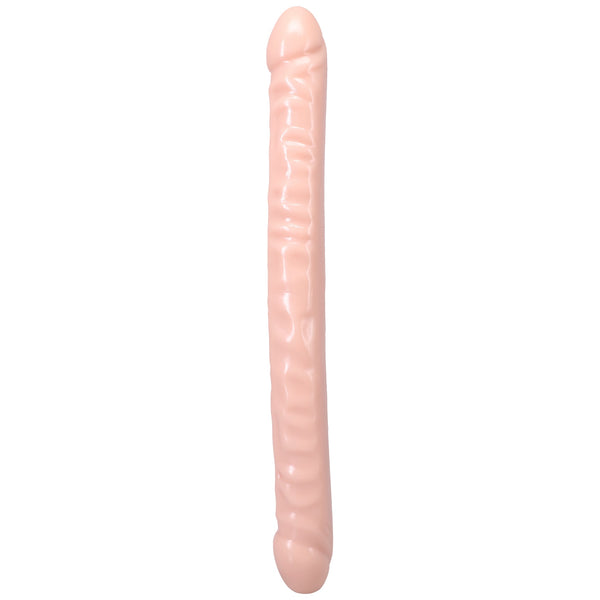 The Classic Double Header Veined Dong - 18" Cream