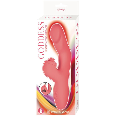 Goddess Heat Up Rechargeable Tapping Rabbit Massager