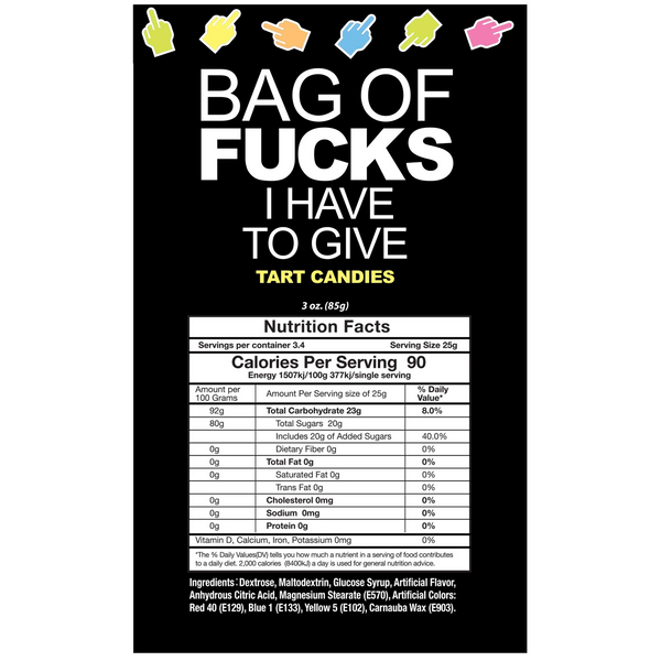 Bag of Fucks I Have to Give - Bag of 25