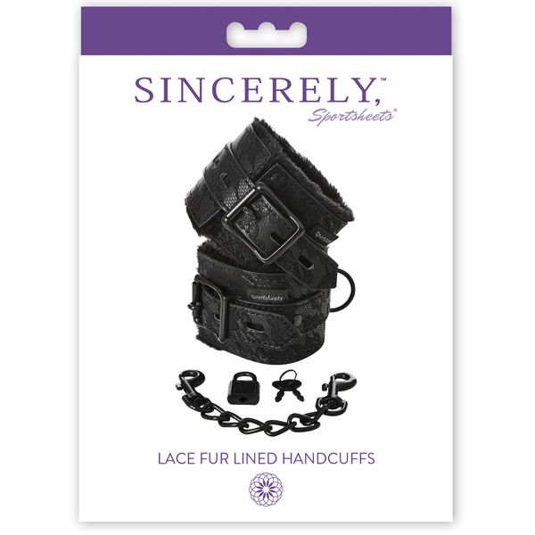 Sincerely Lace Fur Lined Handcuffs