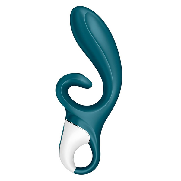Hug Me Connect App Rabbit Vibrator - Blue/Gray