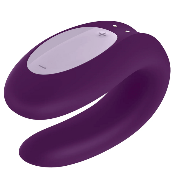 Double Joy Connect App Partner Vibrator - Violet