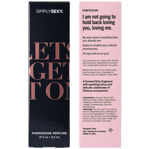 SIMPLY SEXY Confessions Collection Let’s Get It On Pheromone Infused Perfume Spray - 9.2ml