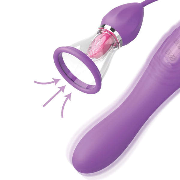 Fantasy For Her Rechargeable Her Ultimate Pleasure Max Oral Sex with Suction & G-Spot Vibrator