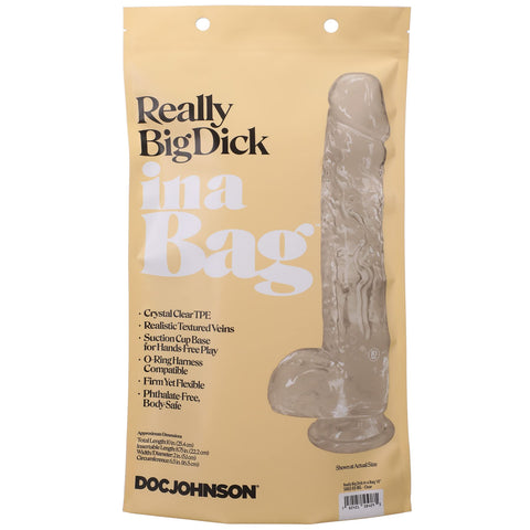 Doc Johnson Really Big Dick In A Bag - 10 inch - Extreme Toyz Singapore - https://extremetoyz.com.sg - Sex Toys and Lingerie Online Store - Bondage Gear / Vibrators / Electrosex Toys / Wireless Remote Control Vibes / Sexy Lingerie and Role Play / BDSM / Dungeon Furnitures / Dildos and Strap Ons &nbsp;/ Anal and Prostate Massagers / Anal Douche and Cleaning Aide / Delay Sprays and Gels / Lubricants and more...
