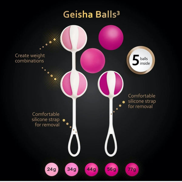 G-Vibe Geisha Balls 3 - Extreme Toyz Singapore - https://extremetoyz.com.sg - Sex Toys and Lingerie Online Store - Bondage Gear / Vibrators / Electrosex Toys / Wireless Remote Control Vibes / Sexy Lingerie and Role Play / BDSM / Dungeon Furnitures / Dildos and Strap Ons  / Anal and Prostate Massagers / Anal Douche and Cleaning Aide / Delay Sprays and Gels / Lubricants and more...