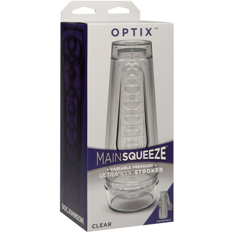 Doc Johnson Main Squeeze OPTIX - Clear - Extreme Toyz Singapore - https://extremetoyz.com.sg - Sex Toys and Lingerie Online Store - Bondage Gear / Vibrators / Electrosex Toys / Wireless Remote Control Vibes / Sexy Lingerie and Role Play / BDSM / Dungeon Furnitures / Dildos and Strap Ons &nbsp;/ Anal and Prostate Massagers / Anal Douche and Cleaning Aide / Delay Sprays and Gels / Lubricants and more...