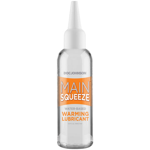 Doc Johnson Main Squeeze Warming Water-Based Glide 3.4 oz. - Extreme Toyz Singapore - https://extremetoyz.com.sg - Sex Toys and Lingerie Online Store - Bondage Gear / Vibrators / Electrosex Toys / Wireless Remote Control Vibes / Sexy Lingerie and Role Play / BDSM / Dungeon Furnitures / Dildos and Strap Ons &nbsp;/ Anal and Prostate Massagers / Anal Douche and Cleaning Aide / Delay Sprays and Gels / Lubricants and more...