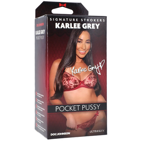 Doc Johnson Signature Strokers Karlee Grey ULTRASKYN Pocket Pussy - Extreme Toyz Singapore - https://extremetoyz.com.sg - Sex Toys and Lingerie Online Store - Bondage Gear / Vibrators / Electrosex Toys / Wireless Remote Control Vibes / Sexy Lingerie and Role Play / BDSM / Dungeon Furnitures / Dildos and Strap Ons &nbsp;/ Anal and Prostate Massagers / Anal Douche and Cleaning Aide / Delay Sprays and Gels / Lubricants and more...
