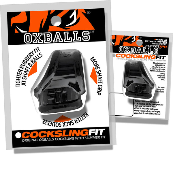 COCKSLING FIT flexTPR™ Ballstretching Slimmer Cocksling - Black