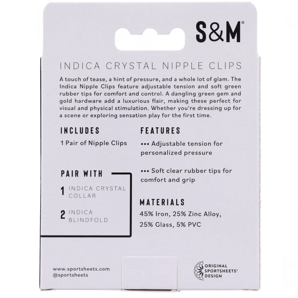 Sex & Mischief: Indica Crystal Nipple Clips