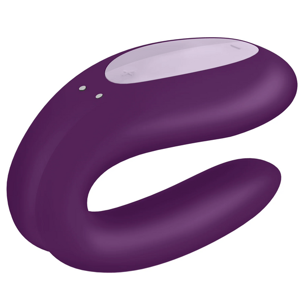 Double Joy Connect App Partner Vibrator - Violet