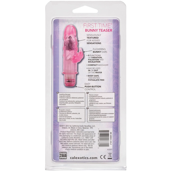First Time Bunny Teaser Vibrator - Pink